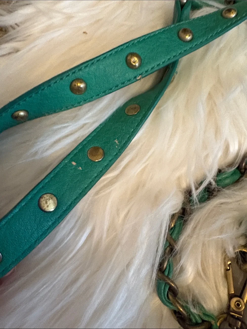 Urban Expressions Emerald Green Studded Crossbody Bag